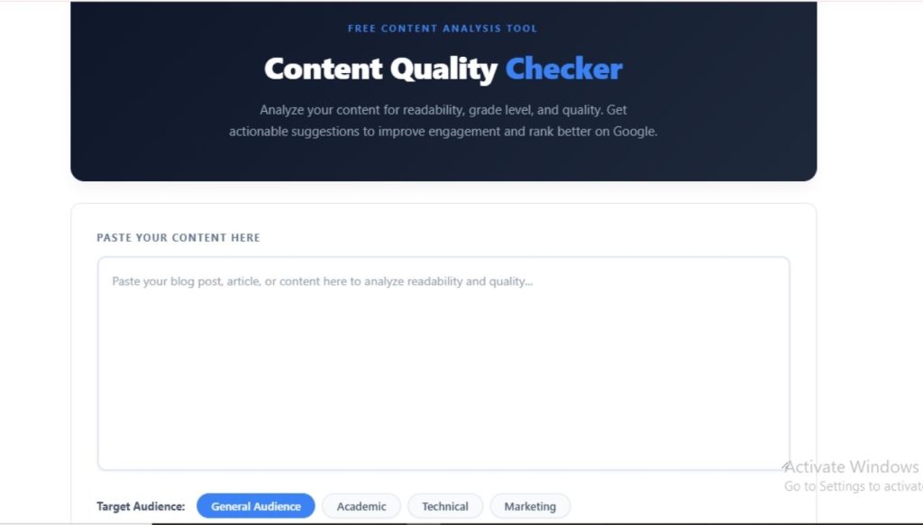 Content Quality Checker