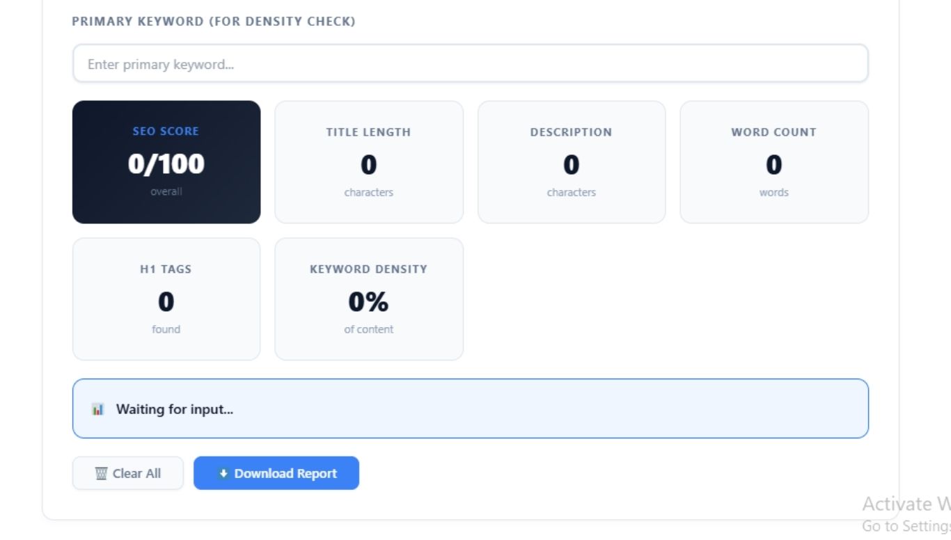 Mobile SEO Checker