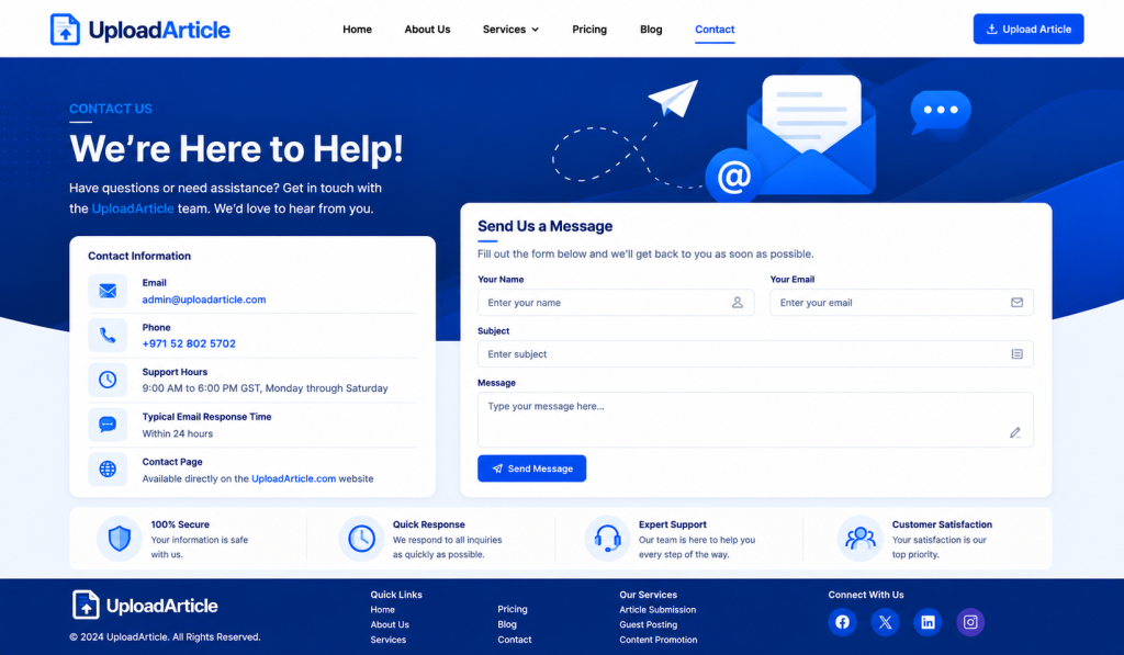 UploadArticle Contact