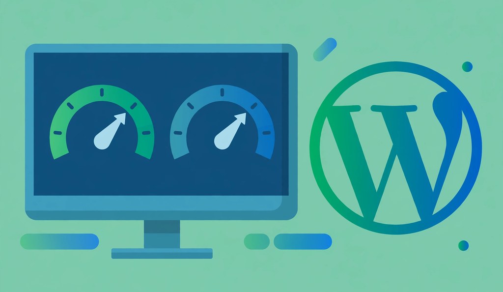 Website speed and SEO score gauges