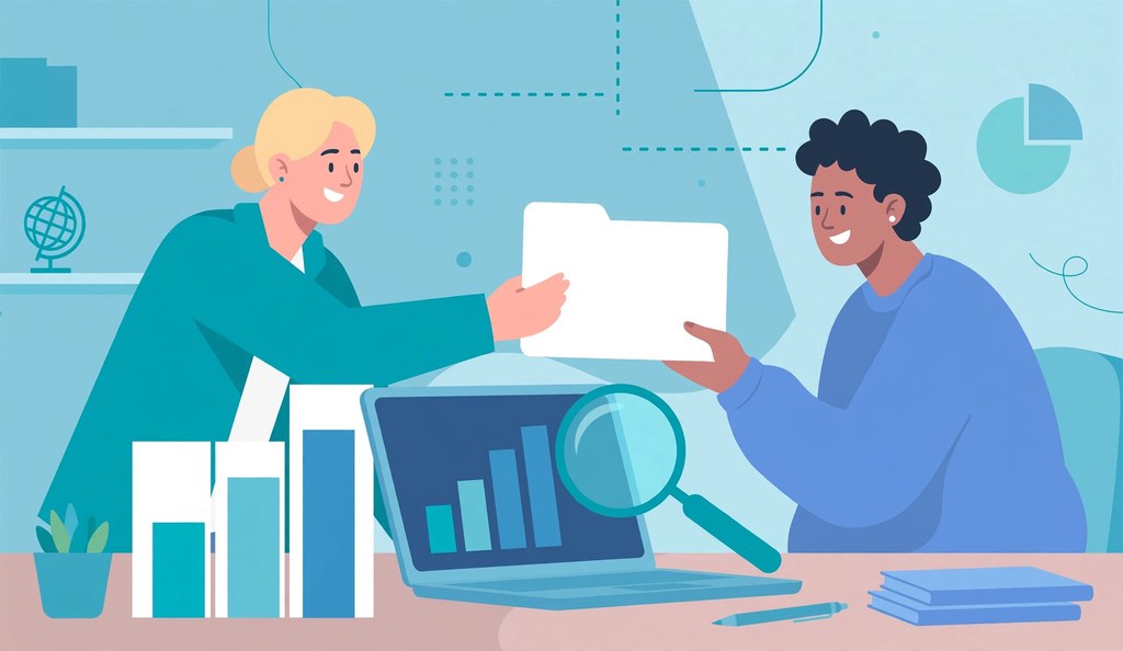 Agency partners reviewing a white label SEO performance report