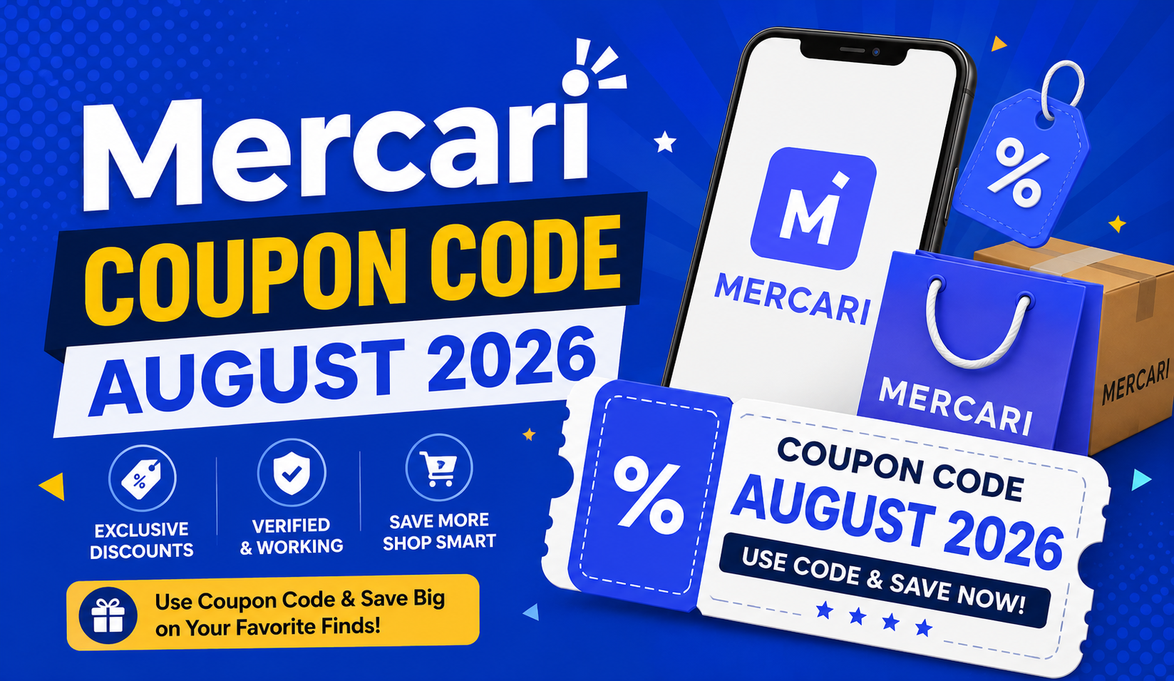 Mercari Coupon Code August 2026