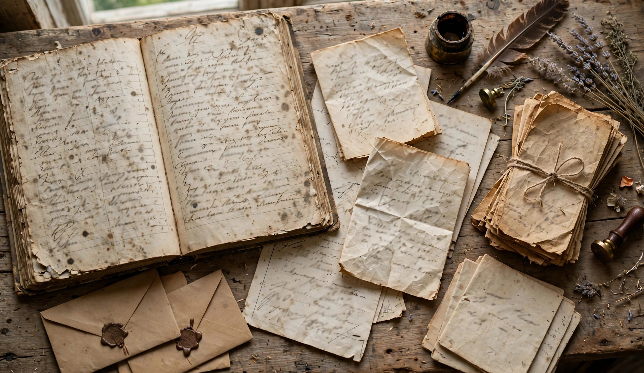 Old handwritten church registers used in Peitner genealogy research